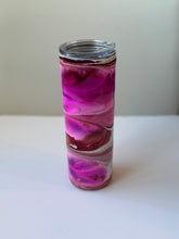 Load image into Gallery viewer, Burgundy Pink and White Tumbler
