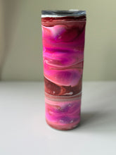 Load image into Gallery viewer, Burgundy Pink and White Tumbler
