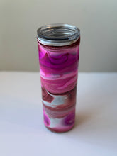 Load image into Gallery viewer, Burgundy Pink and White Tumbler
