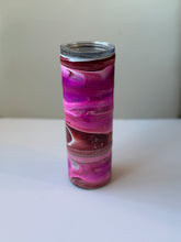 Load image into Gallery viewer, Burgundy Pink and White Tumbler
